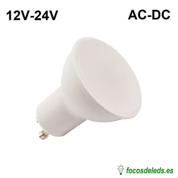 BOMBILLA LED GU10 120º 12V 24V 6W AC - DC