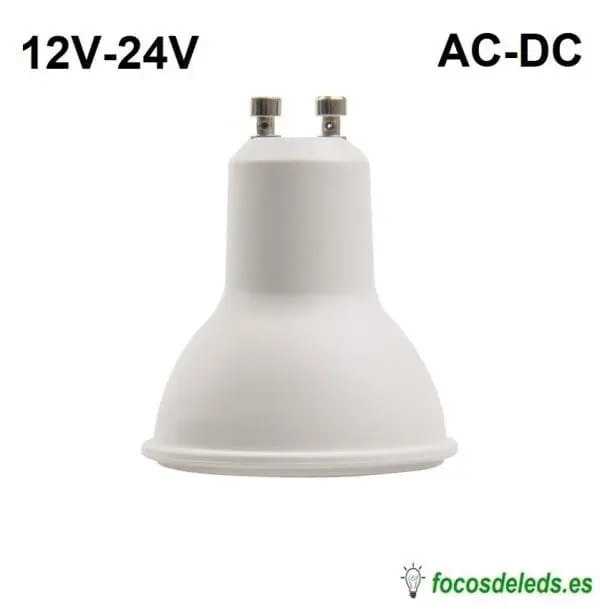 BOMBILLA LED GU10 120º 12V 24V 6W AC - DC