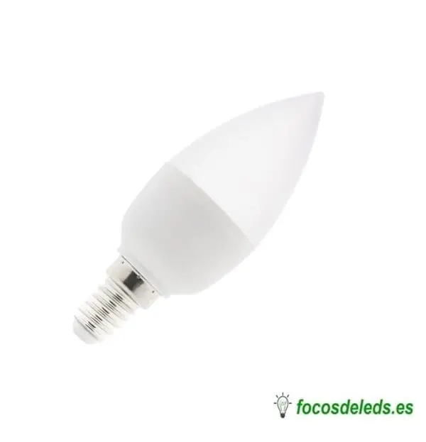 Bombilla LED E14 5W 12V 24V VELA C37