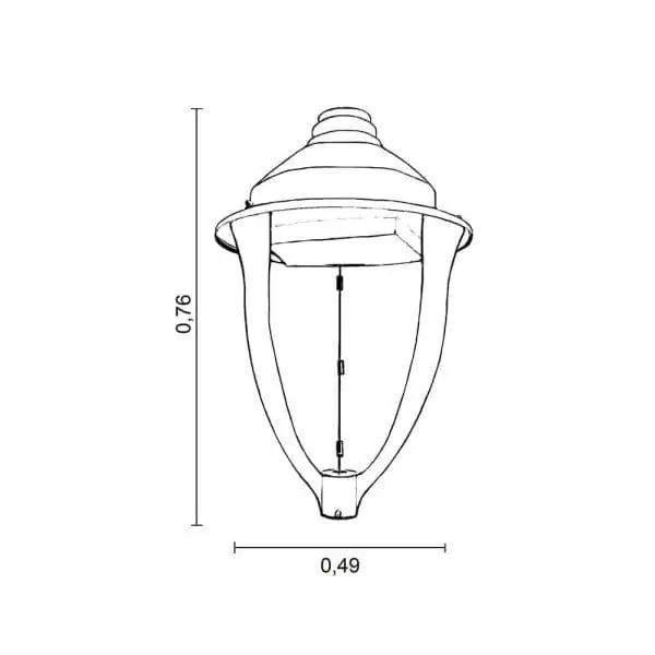 Farola Vera LED 40W PHILIPS Aluminio