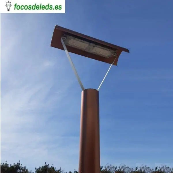 Farola jardín PVC 250cm 50w Teja