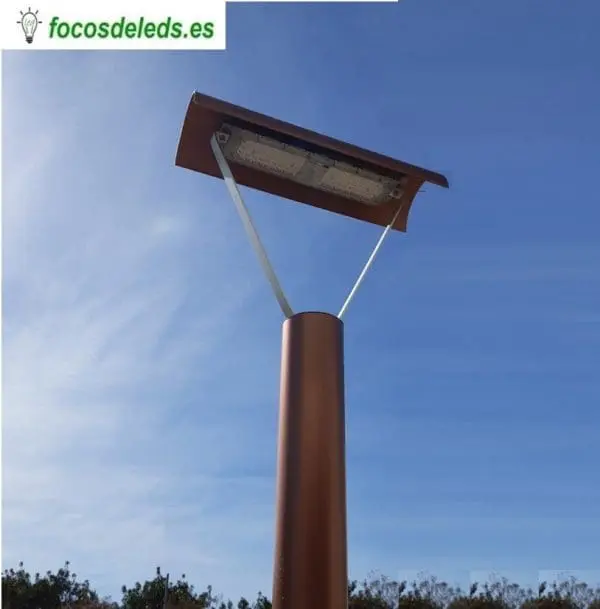 Farola jardín PVC 250cm 50w Teja