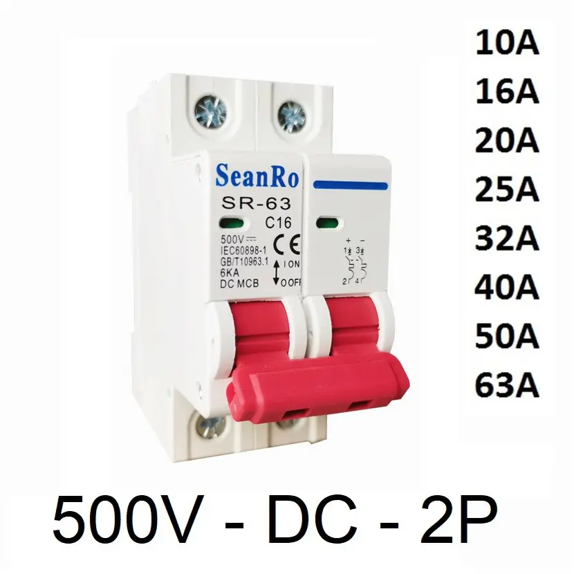 Magnetotérmico 500V CC DC