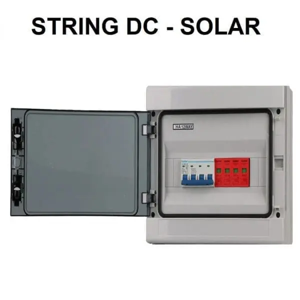 Caja de protecciónes solar DC 2P 10A 500V, string box PV