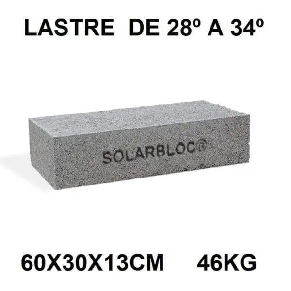 Estructura paneles solares, bloque Hormigón Solarbloc