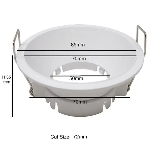 Aplique led techo exterior gu10 inox