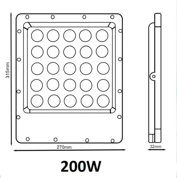 Foco proyector led 200w Osram