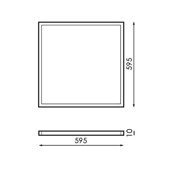 Panel LED 40W, 60x60cm, con driver