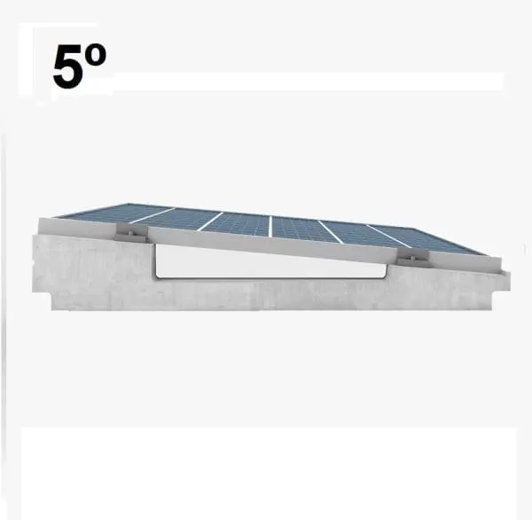 Estructura paneles solares Ennovbloc 5º, soporte de hormigón