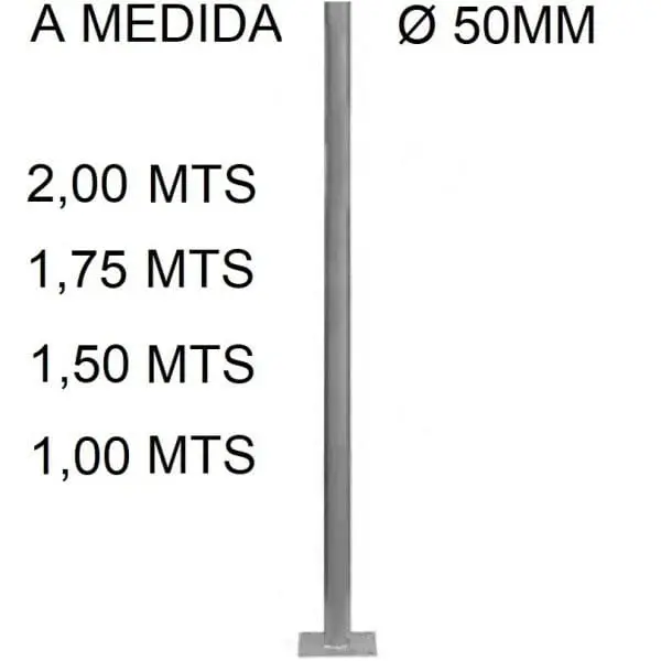 Báculo farola económica, columna luminaria