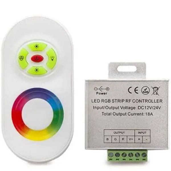 Controlador RGB mando RF 18A 12-24V DC