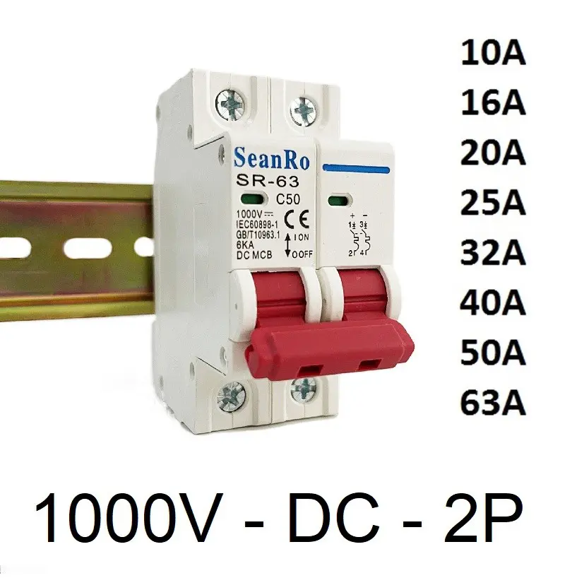 Magnetotérmico 1000V DC CC