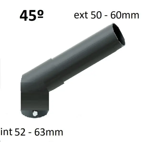 Soporte báculo farola Codo 45 - 1 brazo