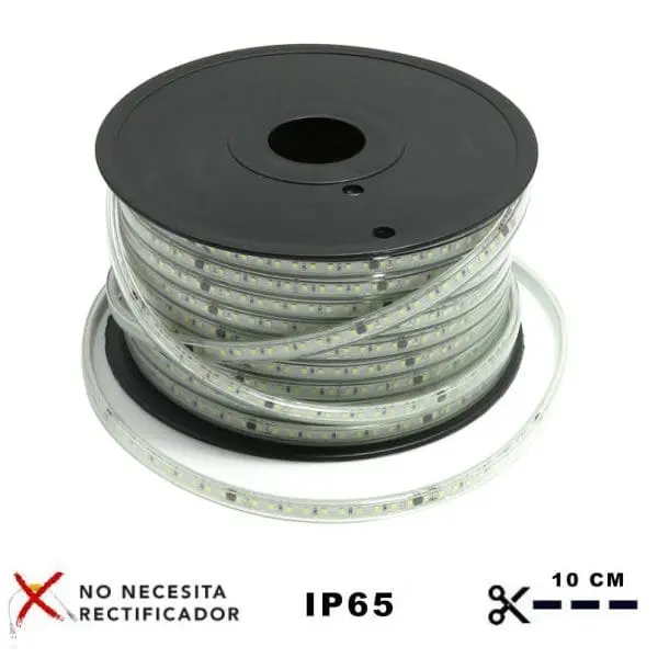 Cable de Corriente Tira LED Regulable Autorectificada 220V