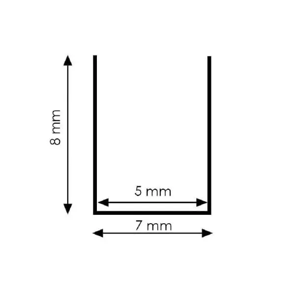 Perfil para Neón LED Flexible 12x6mm