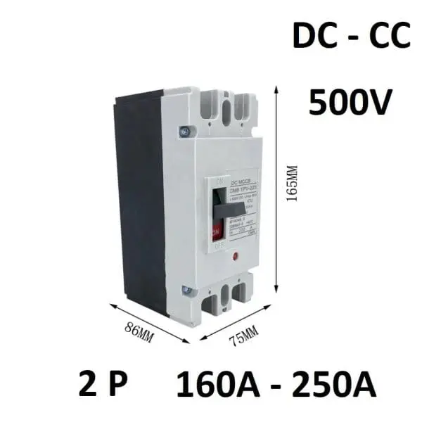 Magnetótermico Caja Moldeada CC 2P 160A