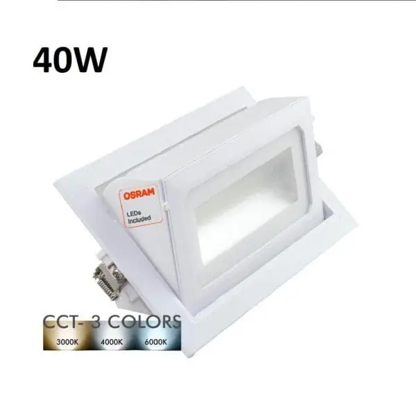 Foco proyector led 40w empotrable CCT