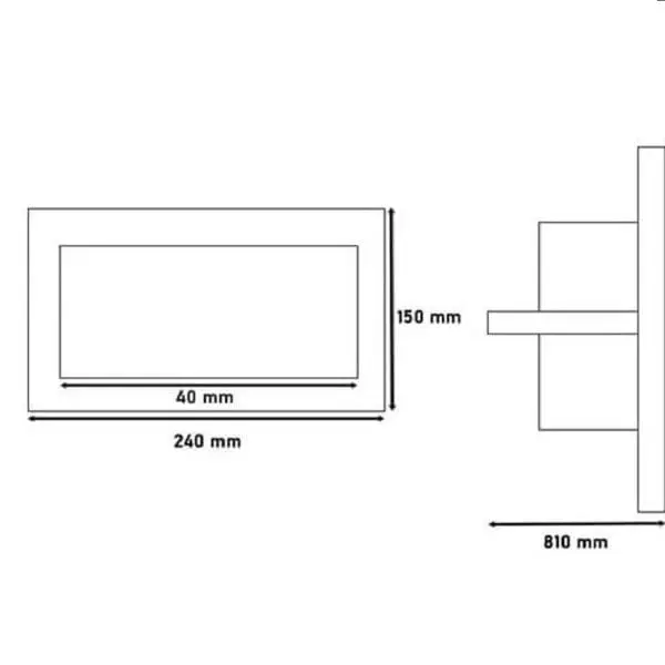 Foco proyector led 40w empotrable CCT