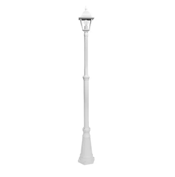 Farola exterior jardín columna blanca 1Spica 220cm