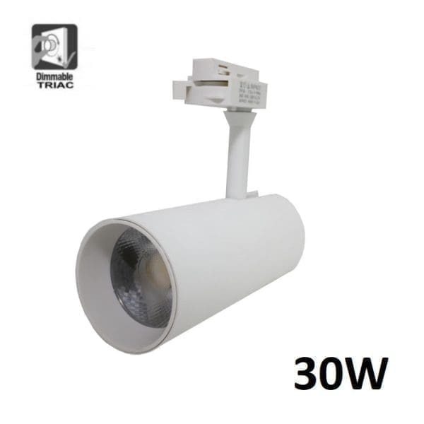 Foco led carril - riel 30w monofásico regulable mayab