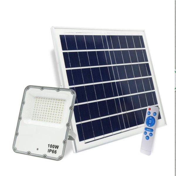 Foco Proyector Led Solar 100W Mando