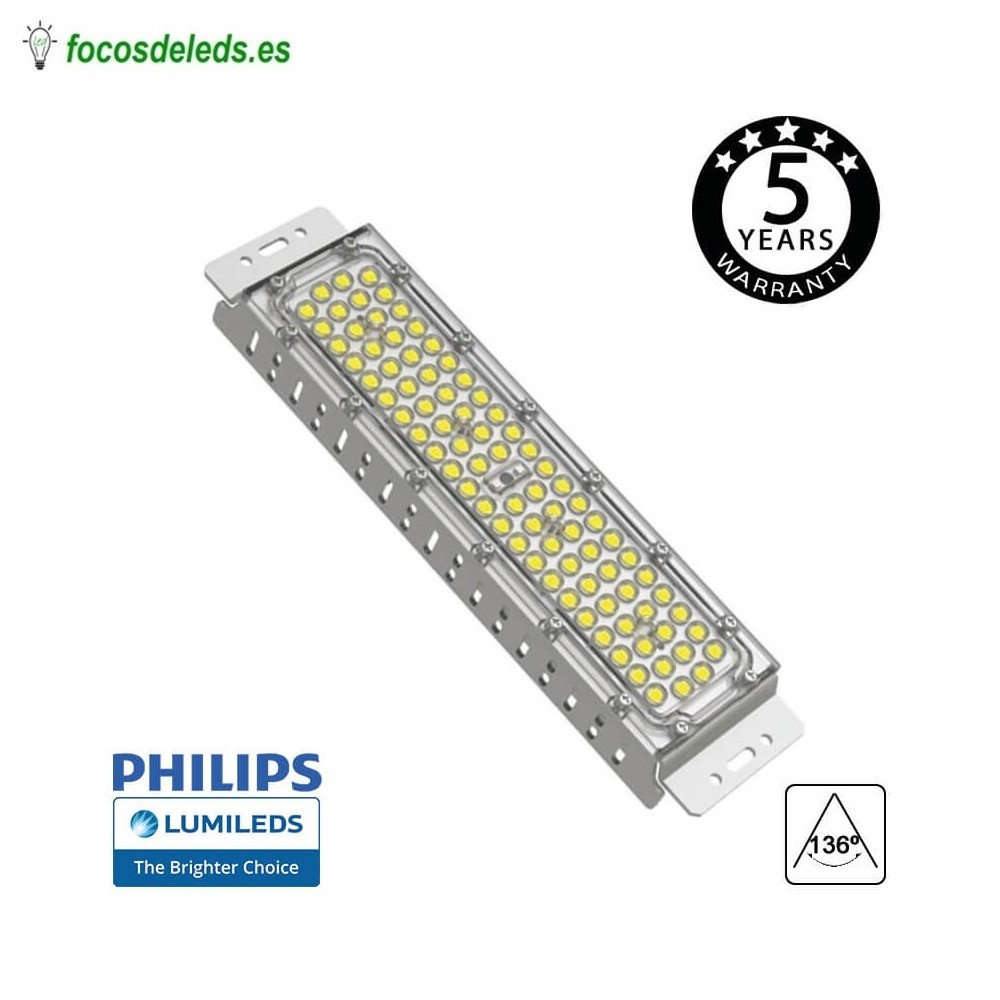 Foco proyector led 48W 12v 24v 6000K 3200lm, barco, camión, tractor, coche,  IP67