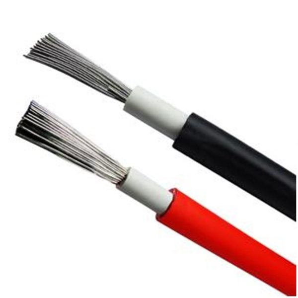 Bobina Cable Solar 10mm 100mts rojo y negro PV