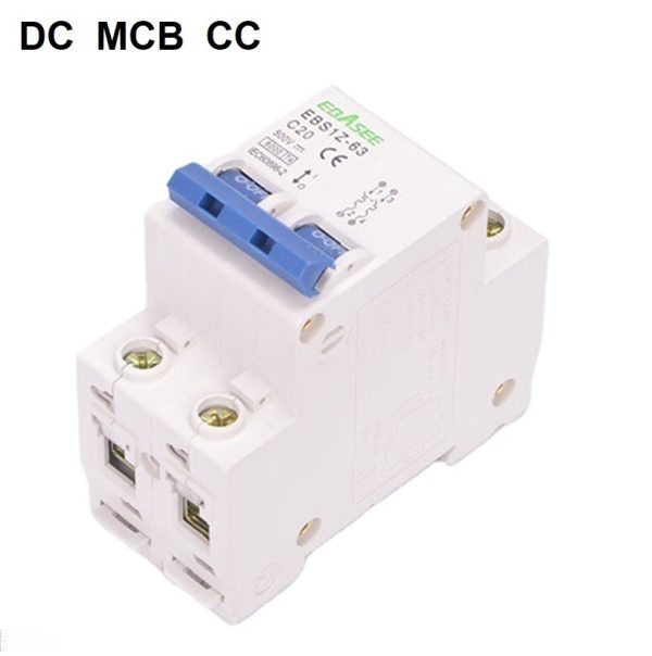Disyuntor Magnetotérmico Corriente continua CC DC MCB 2P