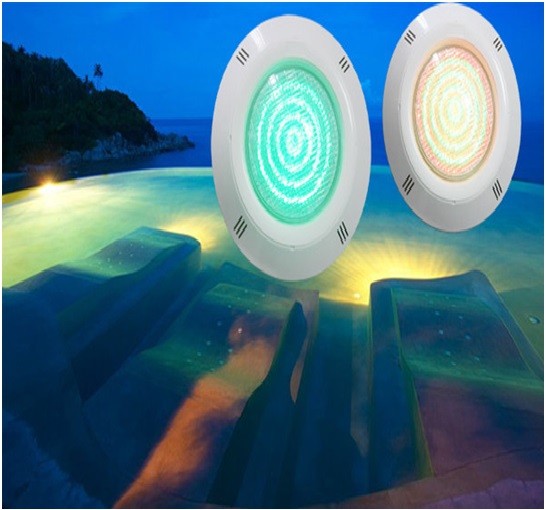 Foco led piscina superficie 4 hilos RGB 35W DMX