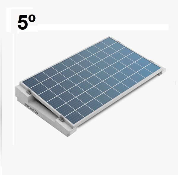 Estructura paneles solares Ennovbloc 5º, soporte de hormigón
