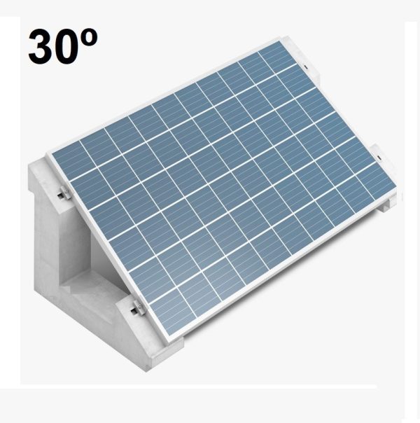 Estructura paneles solares Ennovbloc 30º V, soporte de hormigón