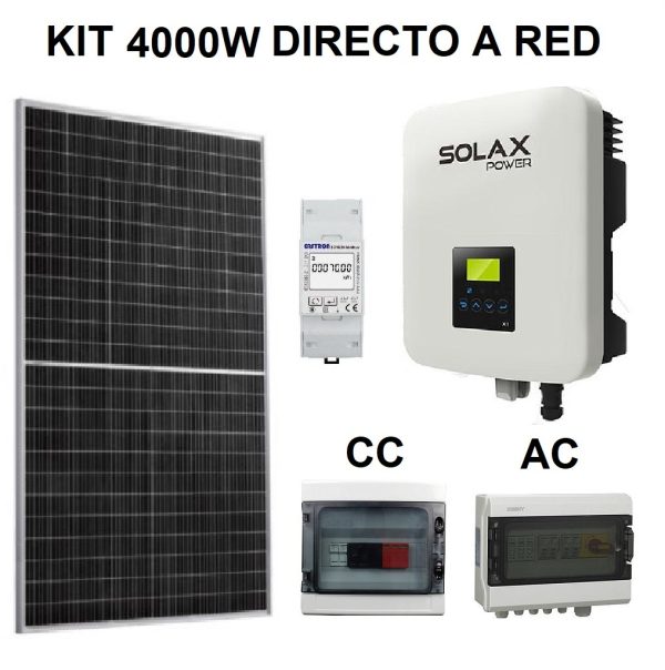 Kit Autoconsumo Solar 4.2KW Monofásico Conexión a Red