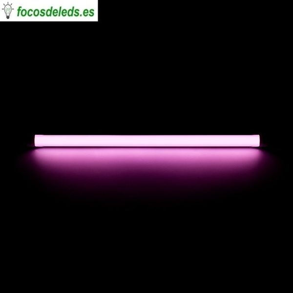 Tubo led 60cm luz rosa carnicería, 1 lado T8