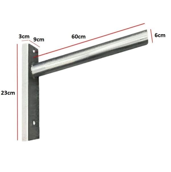 Brazo pared luminaria farola tubo 60mm