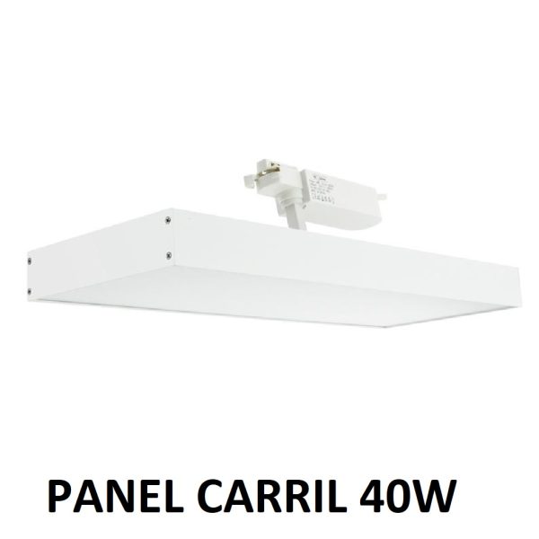 Foco Carril Panel 40W Mono Blanco